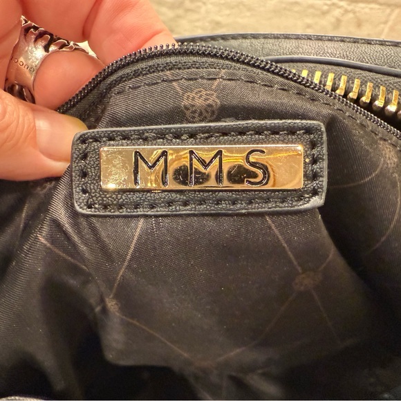 MMS Design Studio EUC Black Woven Leather Crossbody - Picture 6 of 6